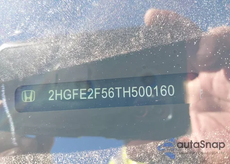 2026 Honda Civic Sport from USA, damaged, VIN 2HGFE2F56TH500160